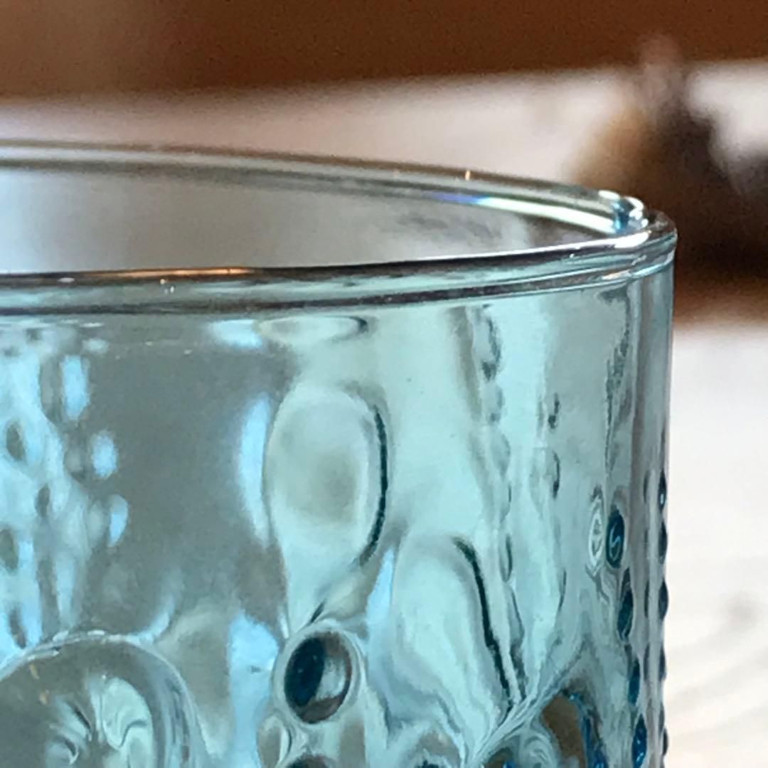 ガラスボウル Flora Nuutajarvi 安い ヌータヤルヴィ ブルー