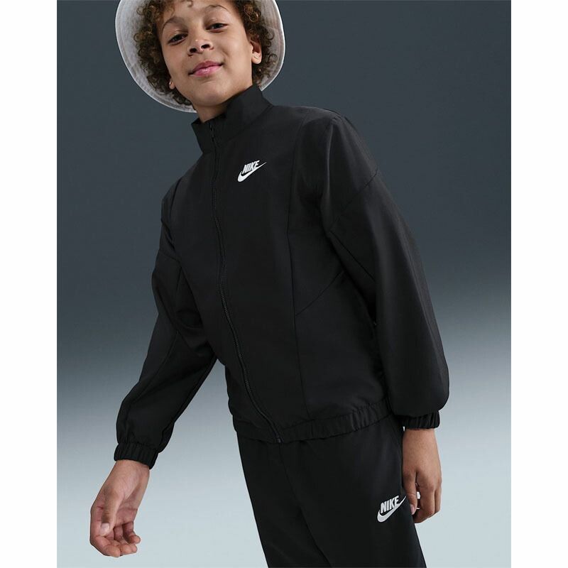 ナイキ キッズ ジュニア上下 NIKE YTH NSW トラックスーツ ウーヴン FZ 130-160 cm 子供服 キッズウエア フルジップ 長袖ジャケット ロングパンツ セットアップ 子ども用 スポーツウエア 上下組 運動 HQ 9314-011