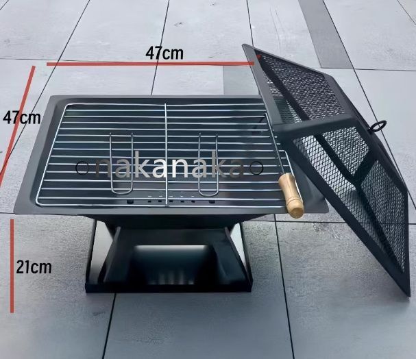 蓋付き屋外バーベキューコンロ｜野外キャンプ用ストーブ｜暖房 家庭用肉焼き バーベキュー架台