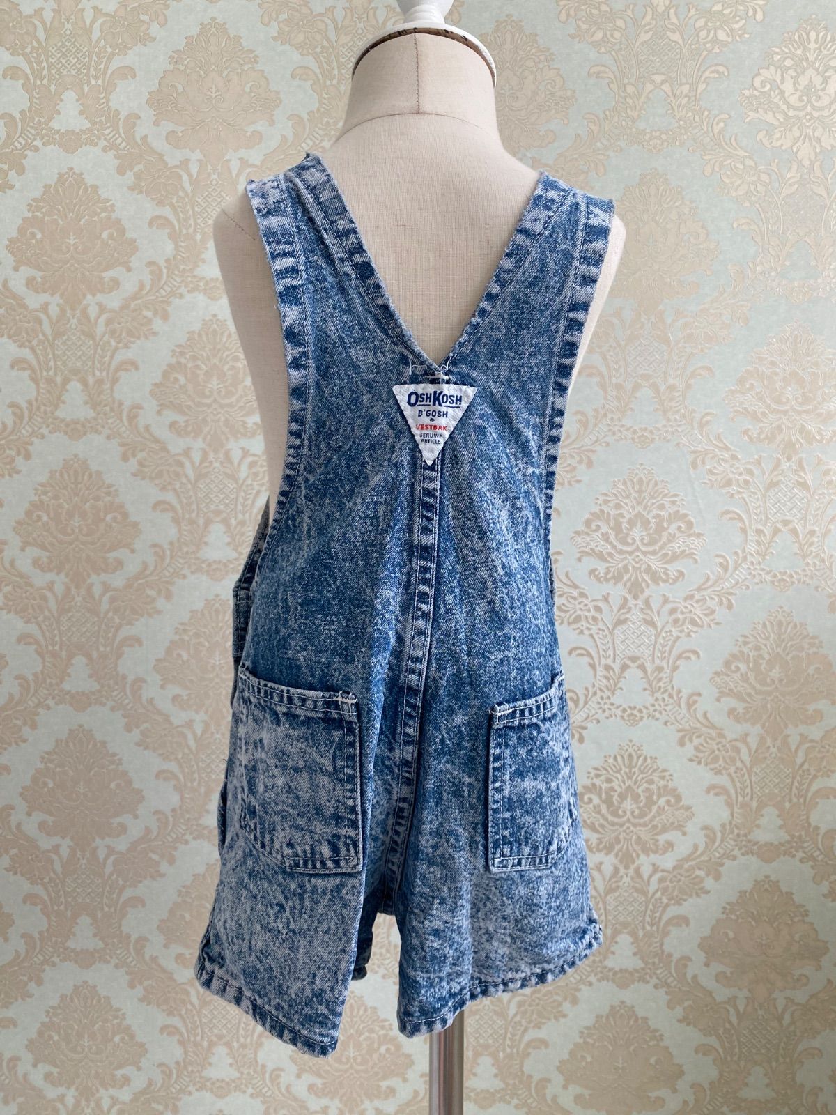 ヴィンテージ　OSHKOSH　オシュコシュ　ショートオール Size 100】vintage USA製 オシュコシュ アシッドウォッシュ