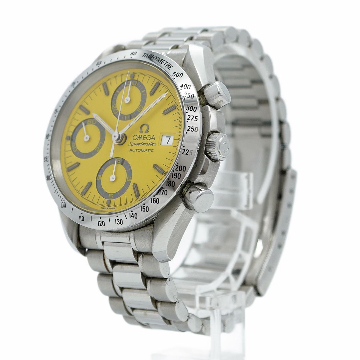5wwm0262 オメガ スピードマスター 3511.12 イエロー文字盤 腕時計 メンズ