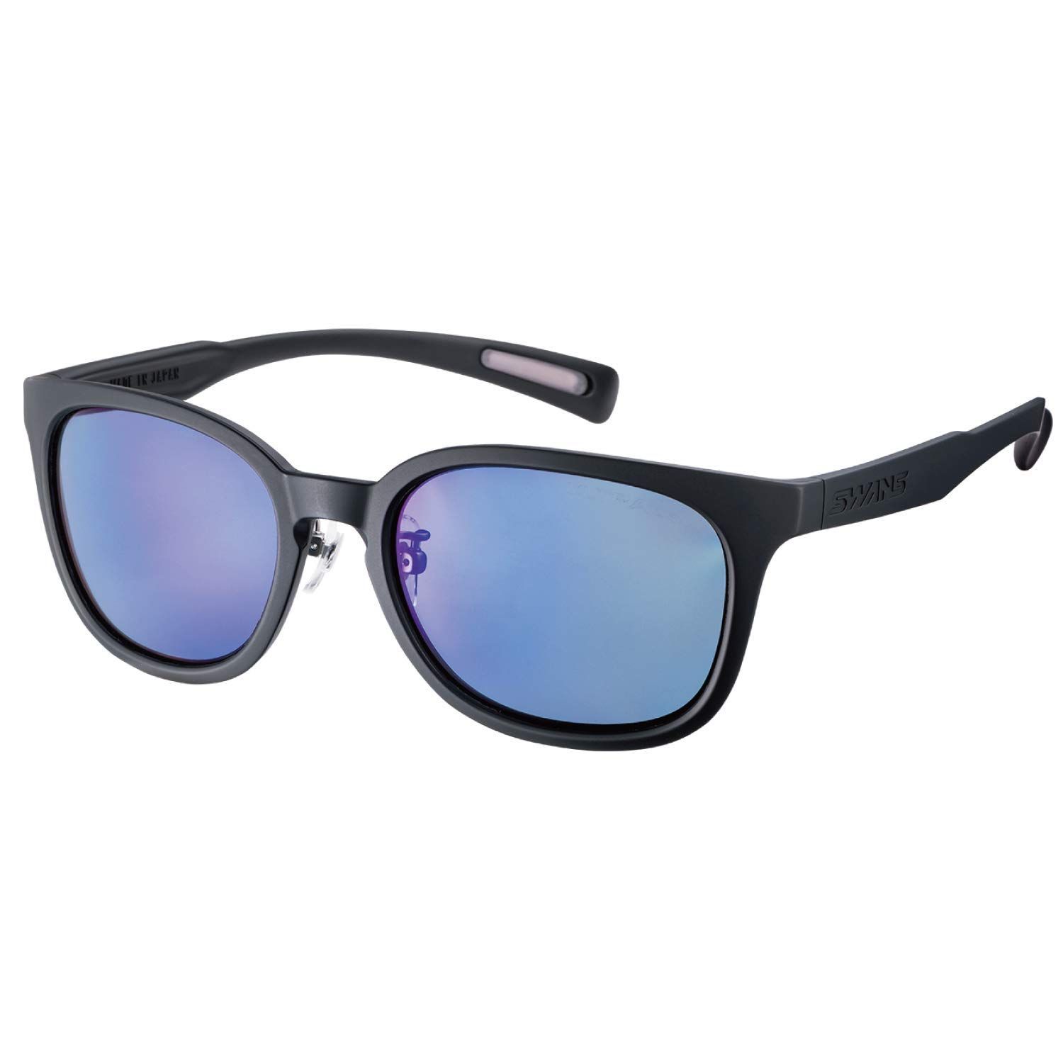 Color:0167 MBK:【for GOLF】偏光ULTRAアイスブルー(両面反射防止コート)_Style:サングラス単品(偏光ULTRA) SWANS(スワンズ) スポーツ 偏光レンズモデル サングラス DF パスウェイ PW-0167 MBK マットブ