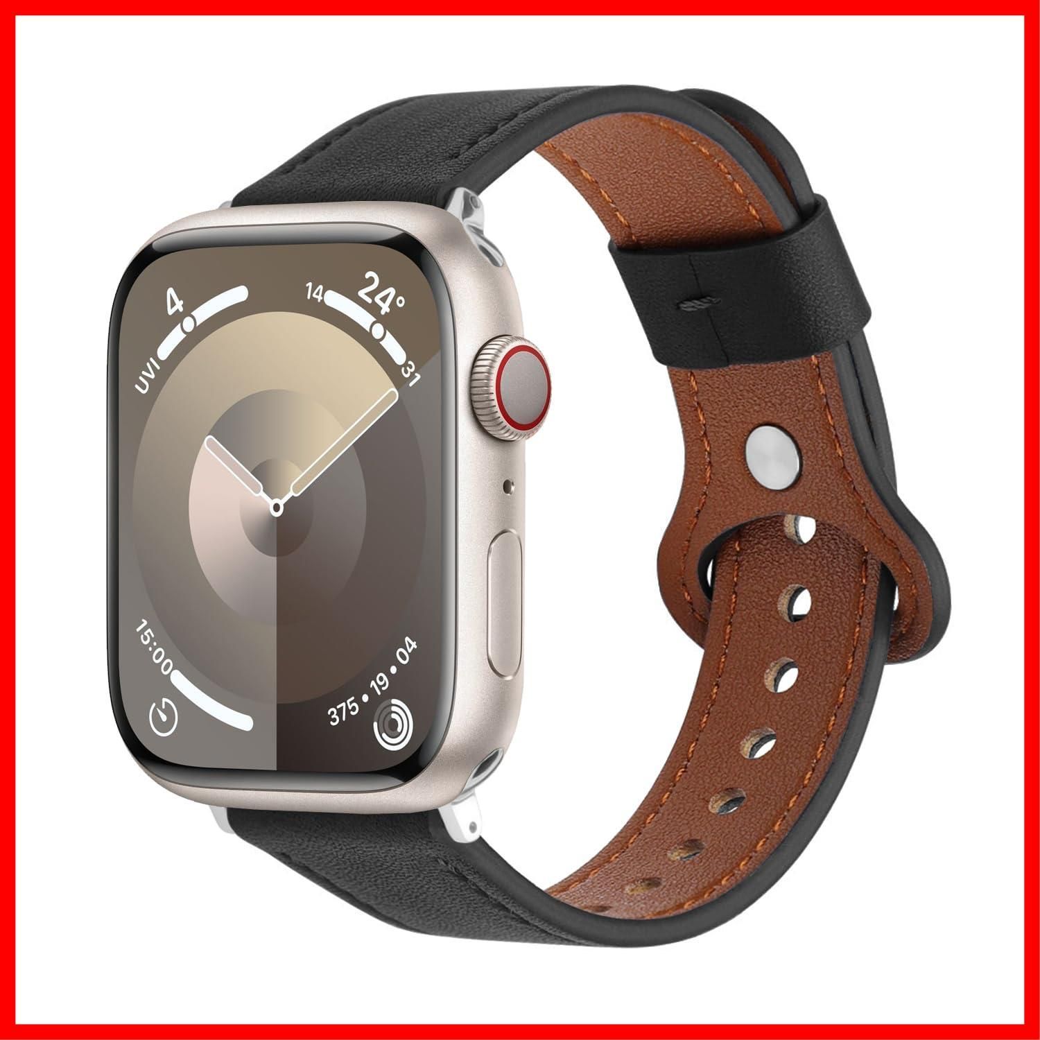 YOFITAR Apple Watch 用バンド 本革 49mm/45mm/44mm/42mm/41mm/40mm