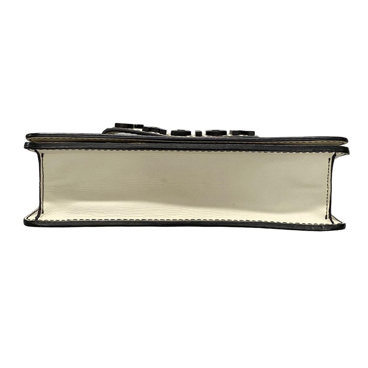 ディオール クリスチャンディオール ショルダーバッグ J ADIOR ジャディオール アイボリー×黒 2WAY チェーンショルダー レザー DECORATOM_COM_BR