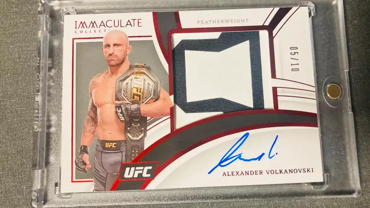 UFC アレクサンダー・ヴォルカノフスキー 99シリ直筆サインカード auto