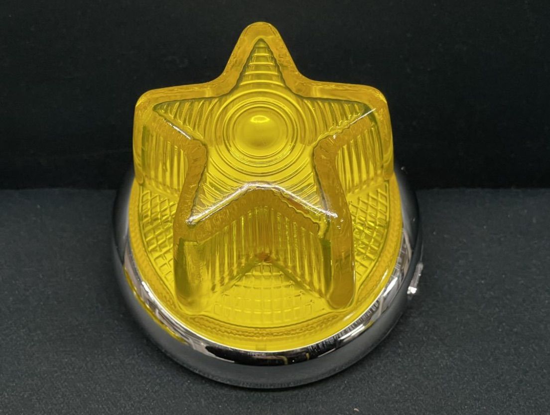 NEWスターマーカーレンズ 2個 黄 イエロー 星形マーカー レトロ