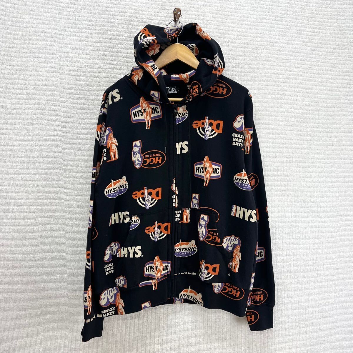 HYSTERIC GLAMOUR ヒステリックグラマー 02203CF04 TURN IT ON ジップ 