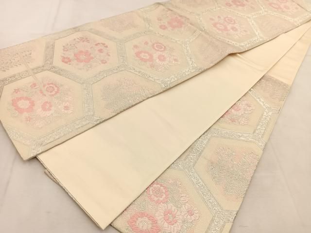 FN11956a 着物 正絹 袋帯 六通柄 楽天市場】袋帯 振袖用 正絹 成人式に 華やかな袋帯 六通 仕立て