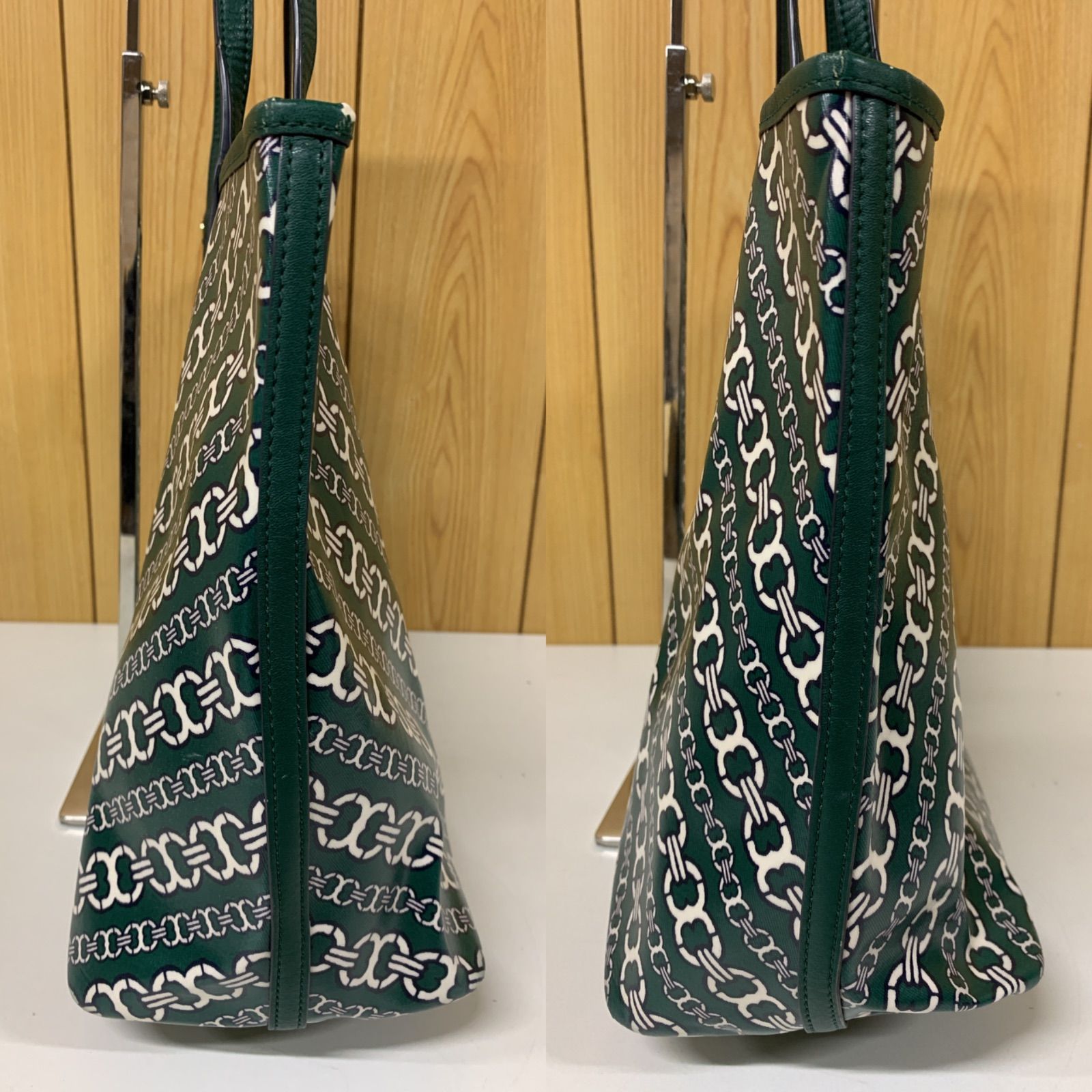71 良品 TORY BURCH トリーバーチ ジェミニリンク PVC 肩掛け トート