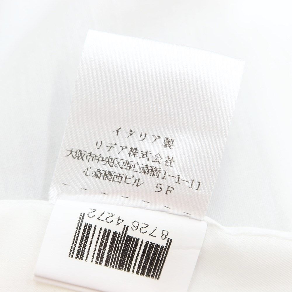 【中古】バルバ BARBA ツイルコットン ワイドカラー ドレスシャツ ホワイト【サイズ37】【メンズ】-7