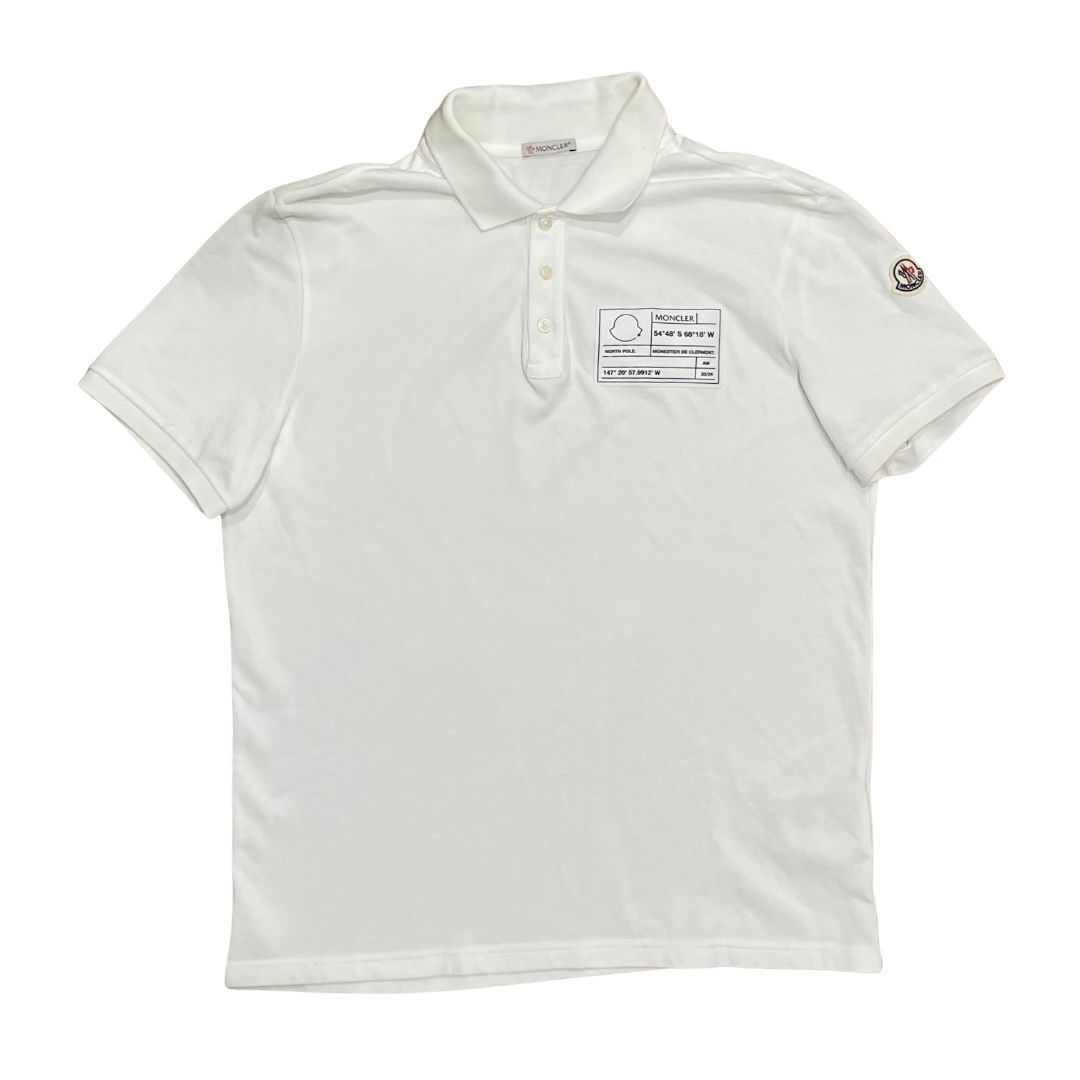 美品 MONCLER モンクレール ポロシャツ 白 M