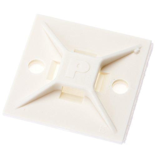 【新品・2営業日で発送】パンドウイットコーポレーション(PANDUIT) パンドウイット マウントベース ゴム系粘着テープ付き 白 ABM112AC 4036492