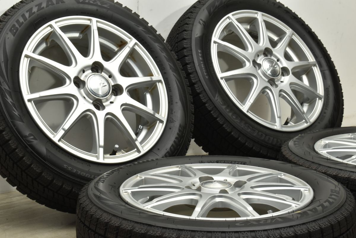 製 バリ溝 KRAIT II 14in 4.5J 45 PCD100 ブリヂストン ブリザック VRX2 155 65R14 N-BOX N-ONE N-WGN サクラ デイズ ワゴンR