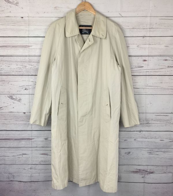 80s-90sビンテージ バーバリーBurberrys コットンステン コート 94-175-6|ベージュ スプリング|ビジネス◆BA255-A<sale>