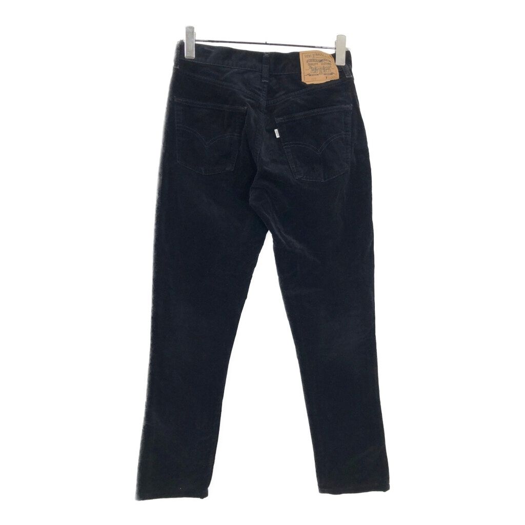 イタリア製 Levi s リーバイス 525 ベロアパンツ ブラック メンズ W 30 L 34 古着 V 6382