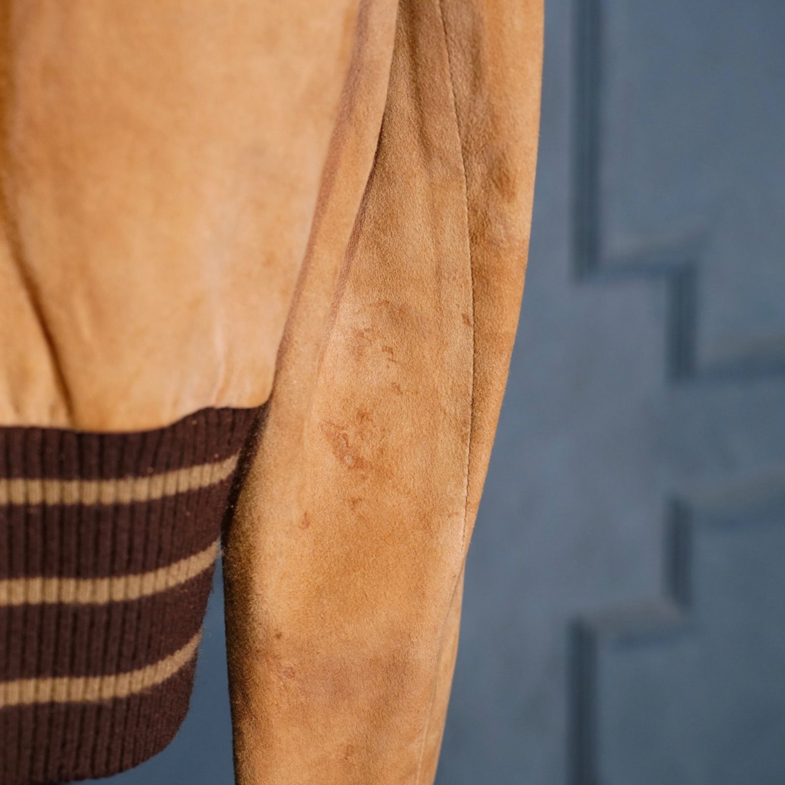 BLOUSON アメリカ古着スウェードレザージップアップブルゾン