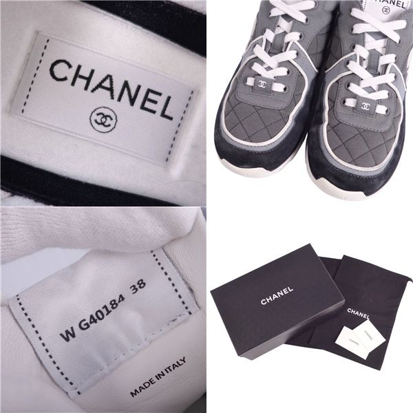 美品 シャネル CHANEL スニーカー 23SS G40184 ココマーク マ - メルカリ