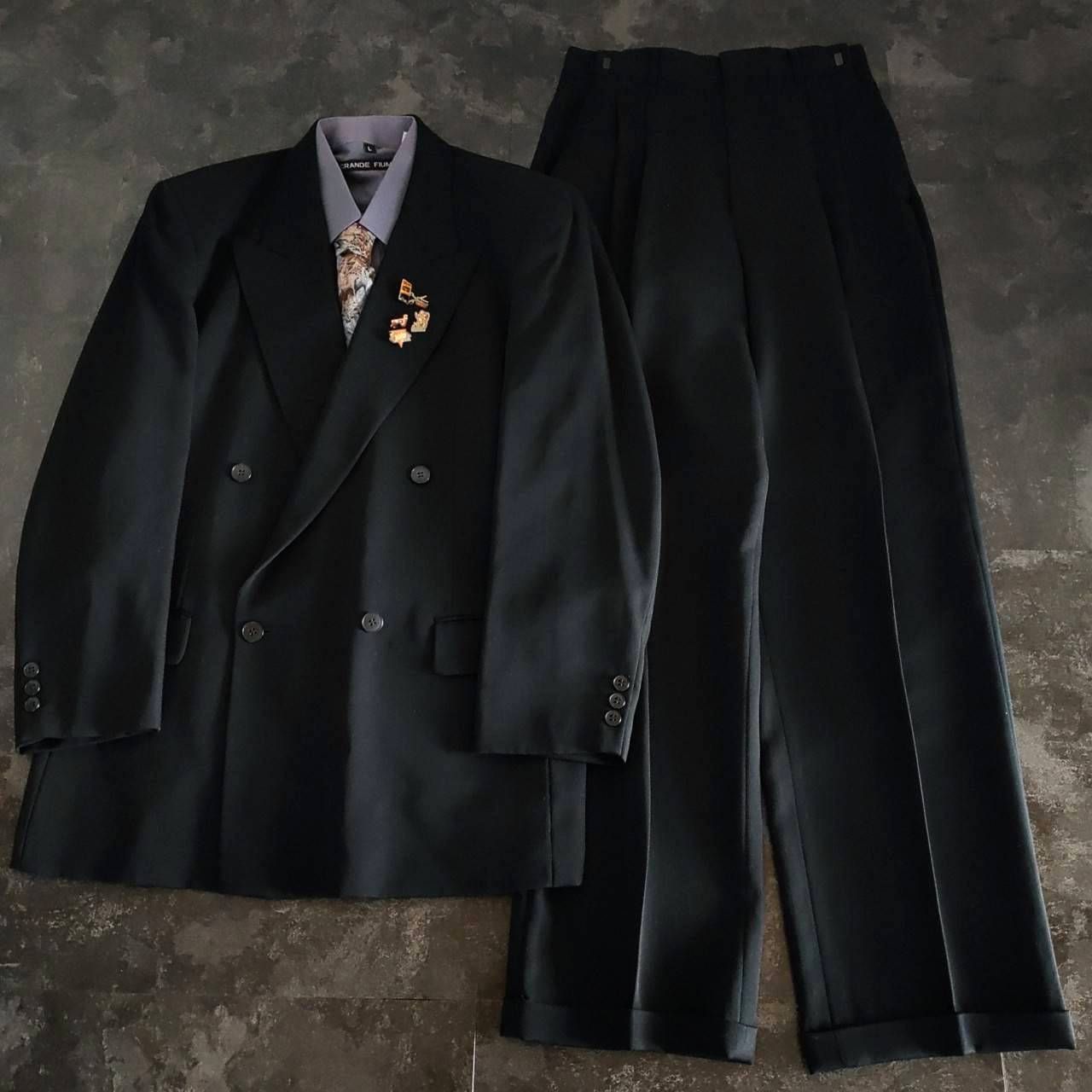 NO.123 vintage セットアップ ダブル ピンズ　ネクタイ ブラウン NO.123 vintage セットアップ ダブル ピンズ ネクタイ ブラウン