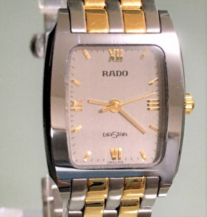 RADO ラドー 腕時計 132.0118.3 DIASTAR ダイヤスター 時計 シルバー ブラック レディース ユニセックス ファッション USED約20cmムーブメント
