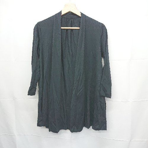 ◇ 新品 自由区 ジユウク 長袖 ロング カーディガン 38 ネイビー * ◆ 1000025655239 セール アンサンブル対応・洗えるハンディ カーディガン ロング