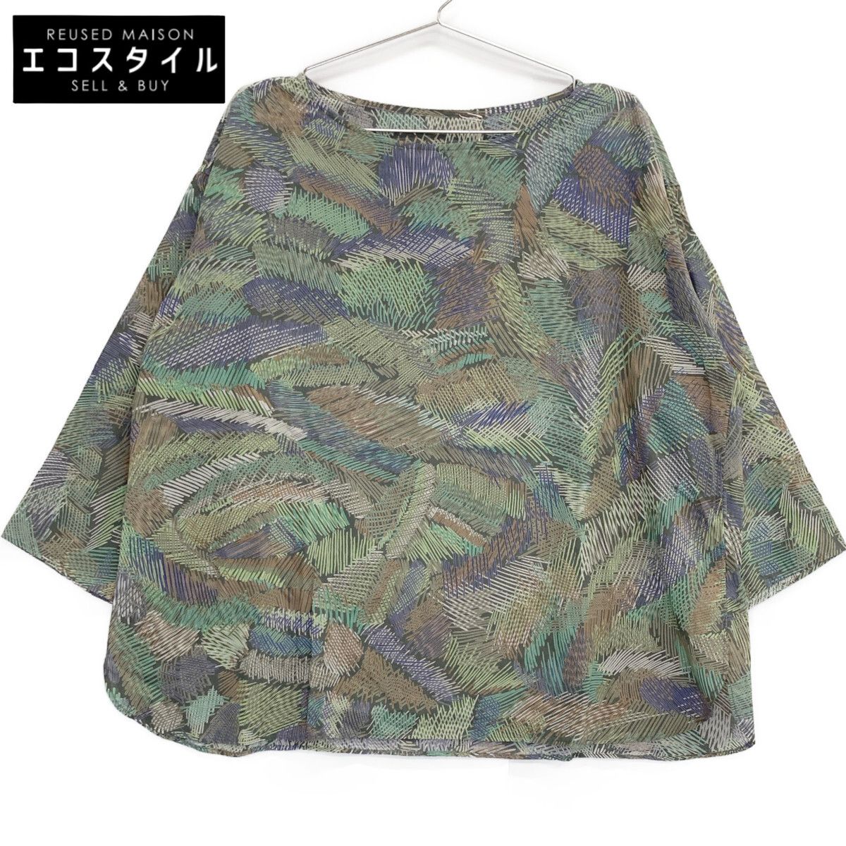 Babaghuri ババグーリ 品 0503FB351 総柄 ロングスリーブカットソー M