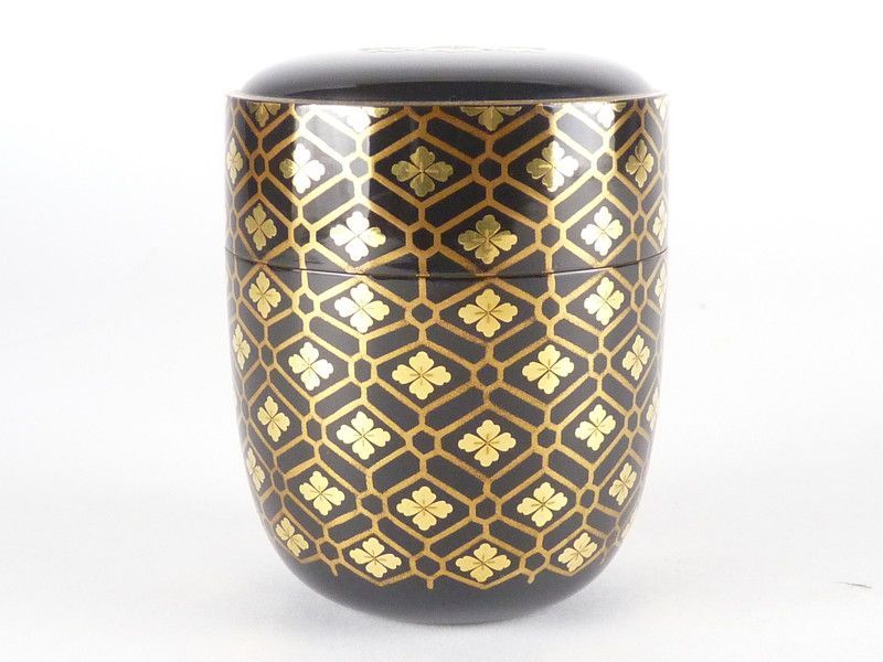 清宮 清瀬一光 小紋蒔絵 棗 内梨地 茶道具 共箱 高さ 約8cm 桐蒔絵 tn3