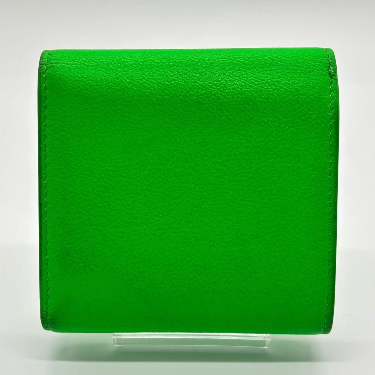 【美品！希少！】BALENCIAGA コンパクト ウォレット リリーズ グリーン 中古・古着通販】BALENCIAGA (バレンシアガ) 3つ折りコンパクト
