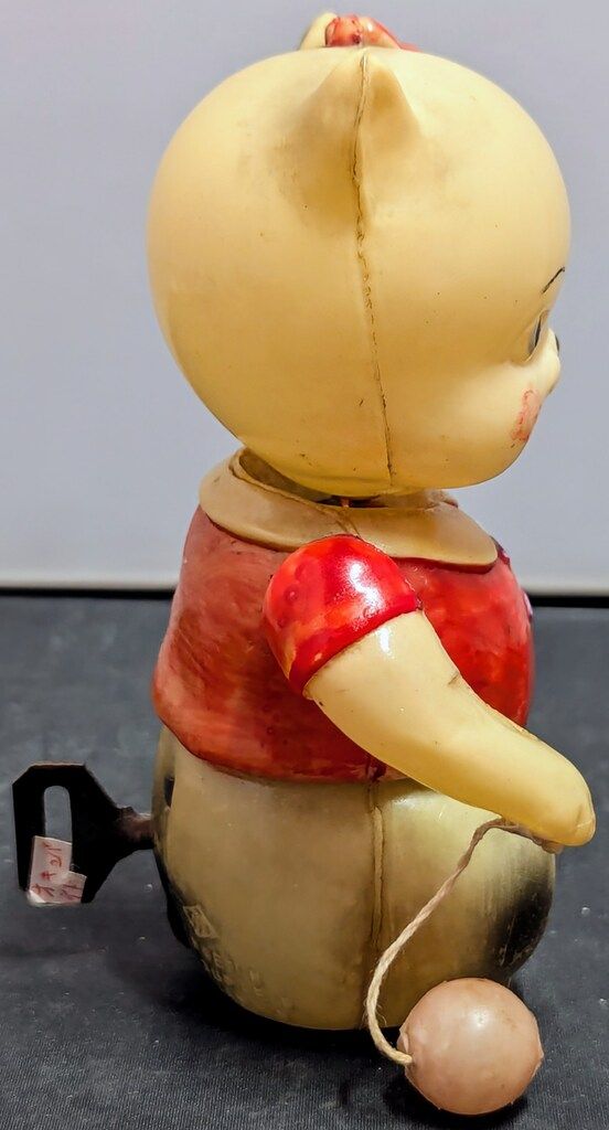 184C 1950年代 オキュパイド チェリーコック人形 ゼンマイ セルロイド 184C 1950年代 オキュパイド チェリーコック人形 ゼンマイ