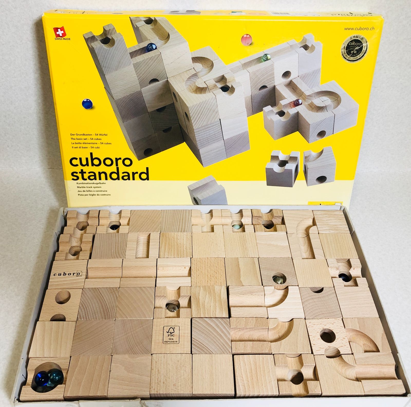 cuboro standard 木製知育玩具 54ブロック cuboro standard キュボロ