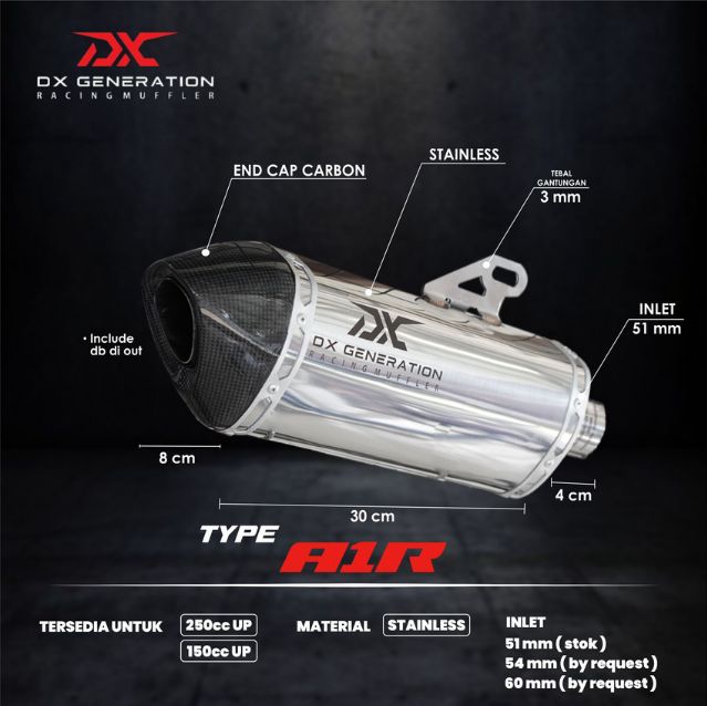 DX GENERATION A1R フルエキマフラー ZX-25R ZX-4R