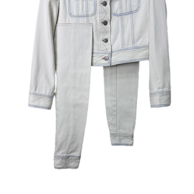 MM6メゾンマルジェラ オープンスリーブデニムジャケット　ホワイト エムエムシックス メゾンマルジェラ MM6 Maison Margiela 22SS
