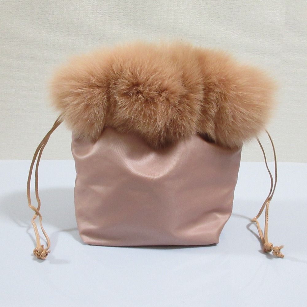 manimaris 美品 ファーボンボン ベージュ 美品 MANIMARIS マニマリス