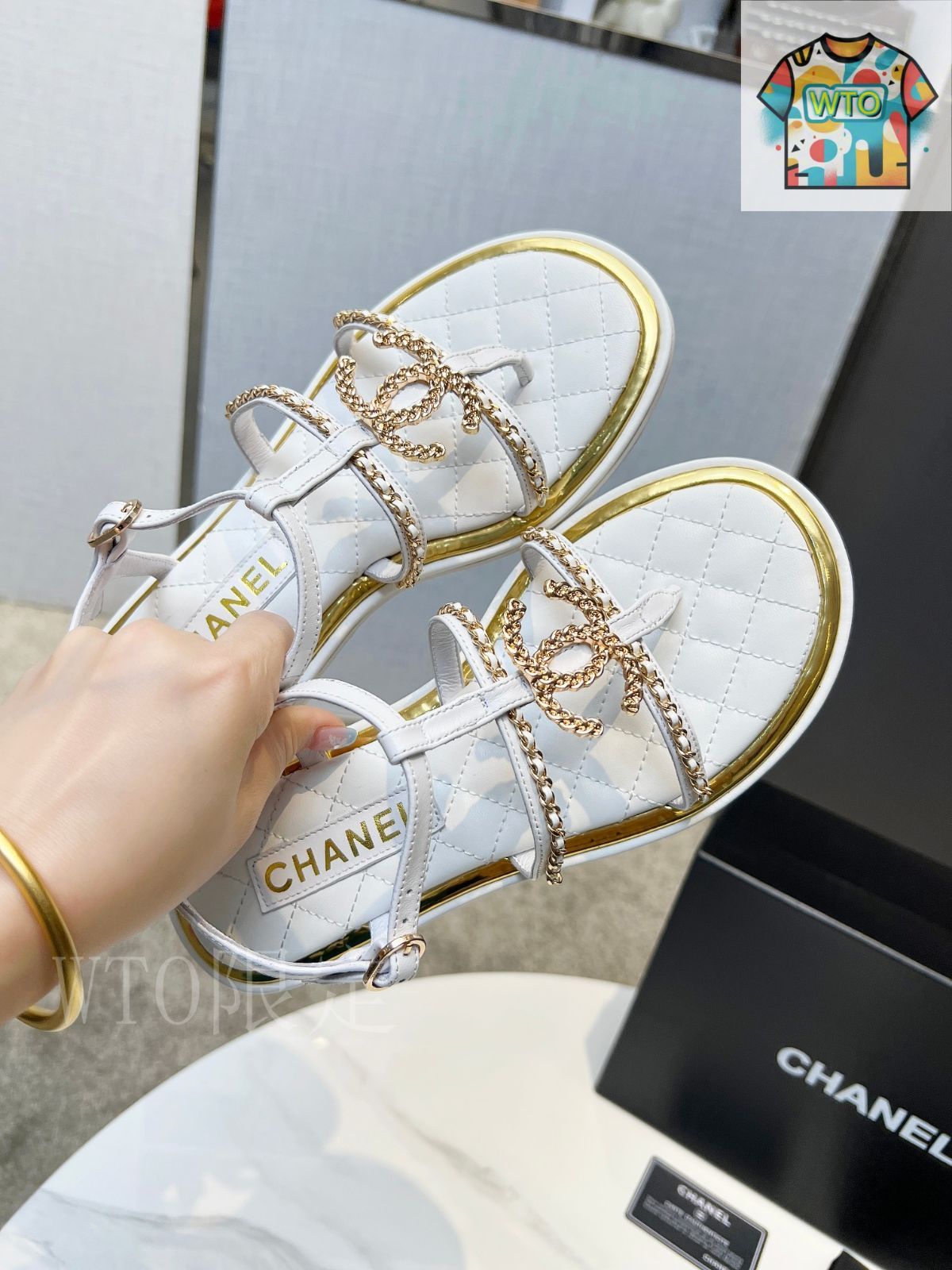 【上品♡】CHANEL アンクルストラップミュール シャネルアンクルストラップミュール