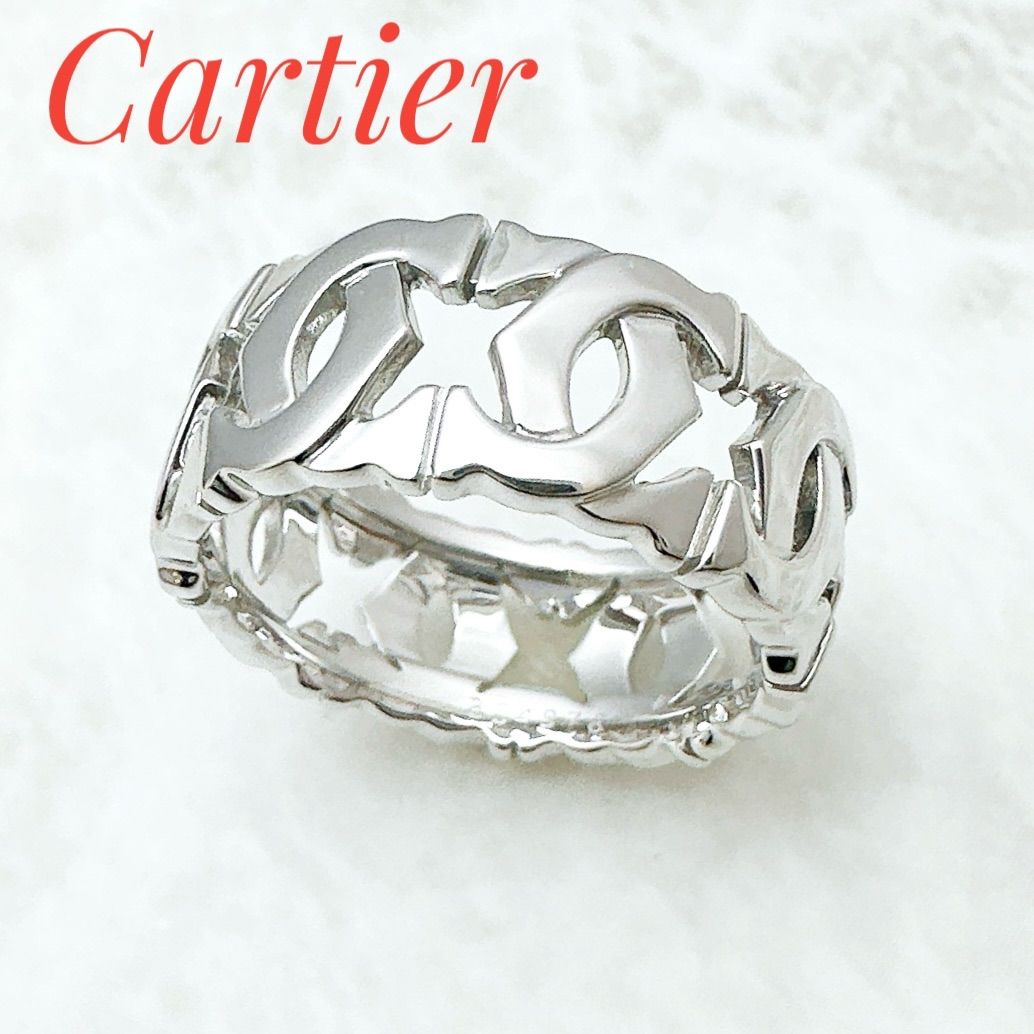 Cartier 750WG アントルラセ リング #53 美品 Cartier - 【Cartier