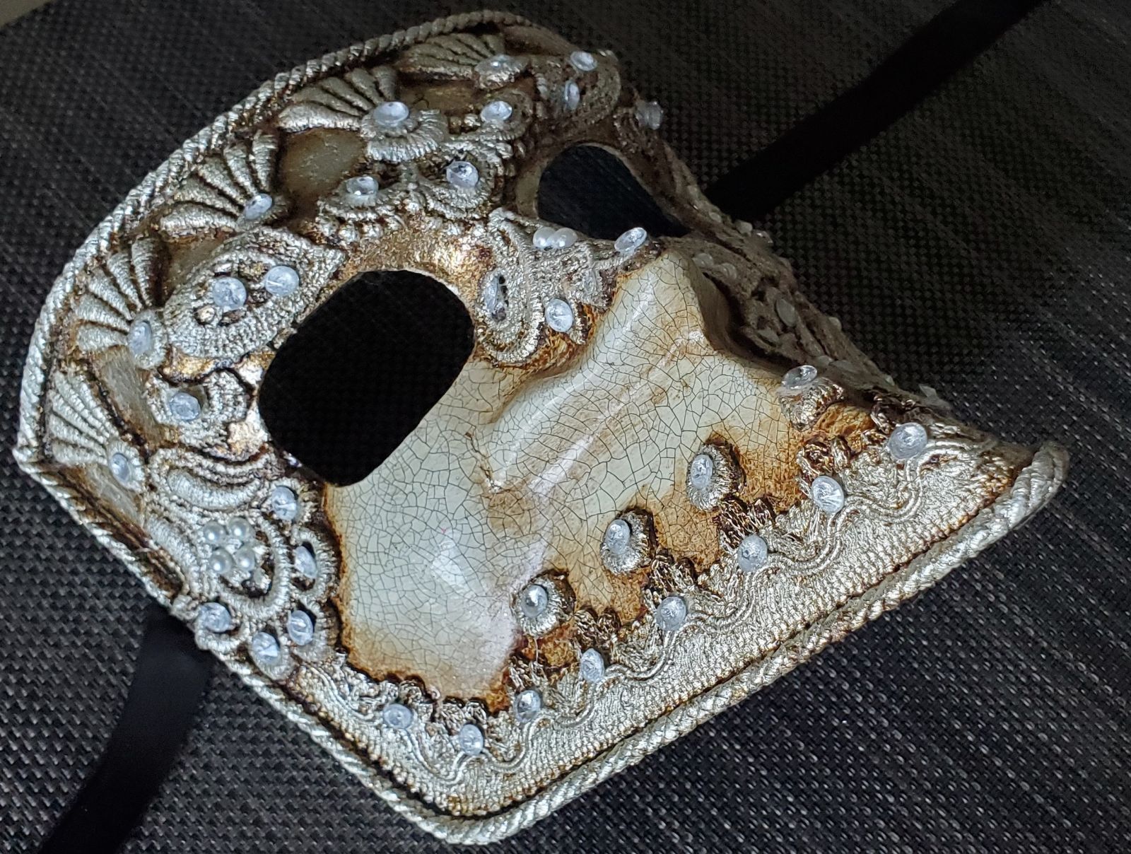 ベネチアンマスク Bauta Macrame Silver - メルカリ ベネチアンマスク 