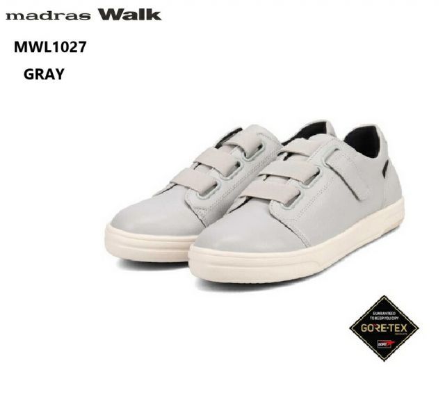 種類15：GRAY/24.5cm (マドラスウォーク)MWL1027 madras Walk レディス GORE-TEX レザーベルテッドカジュアルコートスニーカー トラベル ウォーキングなどさまざまなライフスタイルのシーンで雨の日も晴れの日もいつでも気軽に履