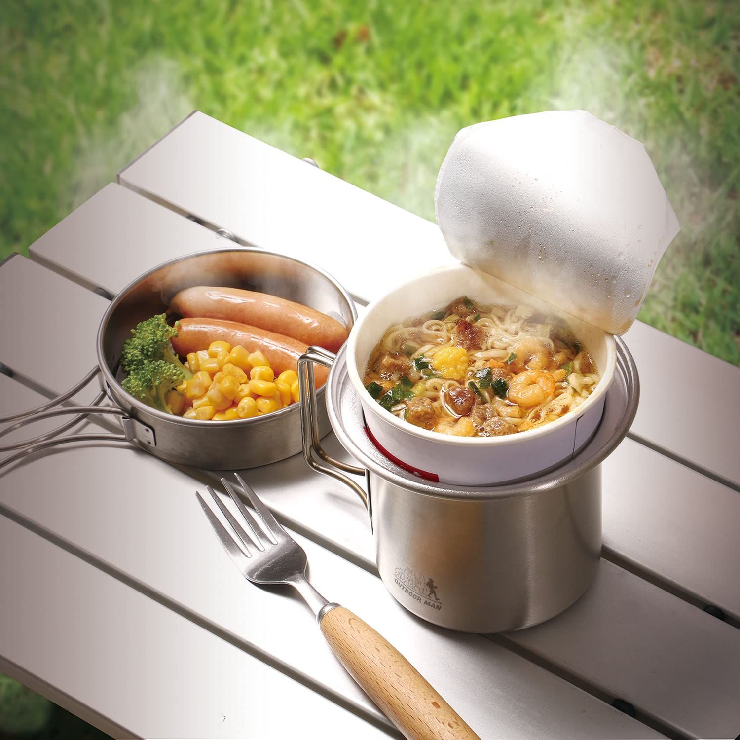 新品 OUTDOOR MAN(アウトドアマン) カップ麺クッカー MAMORU-MEN