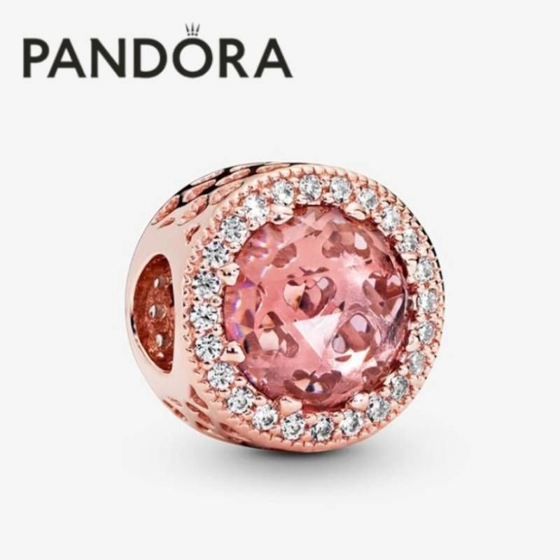 新品】PANDORA スパークリングブラッシュピンク クロス＆ポーチ付き 