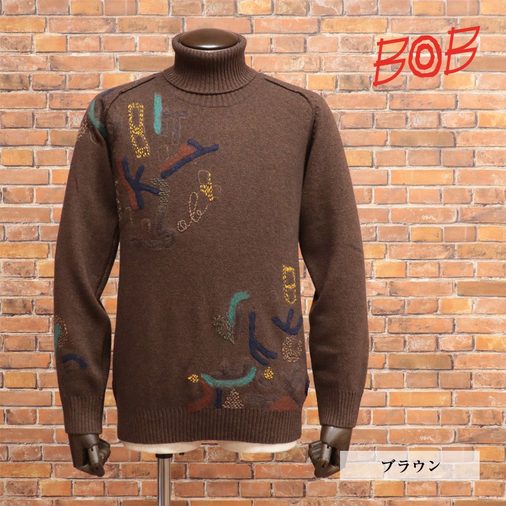秋冬/BOB/Mサイズ/イタリー製ニット 074731743 ウール カシミヤ混
