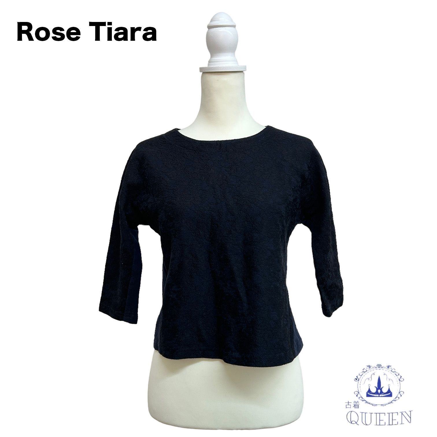 ☆美品 Rose Tiara ローズティアラ トップス Tシャツ カットソー 七分