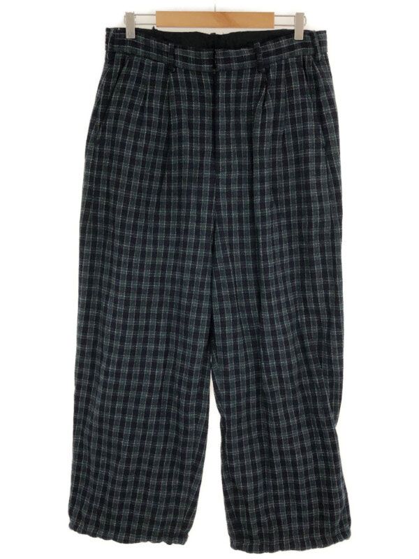 NICENESS ナイスネス 21AW PETER ウールチェックパンツ ネイビー M 