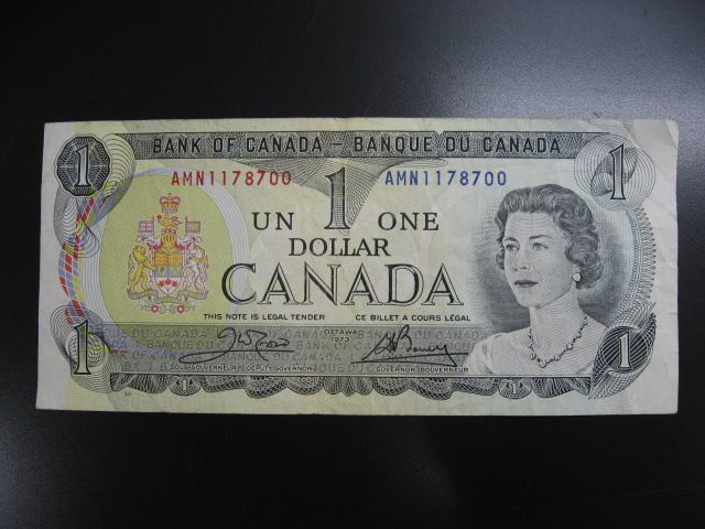 旧紙幣　カナダドル 1544☆カナダ□紙幣□旧紙幣□1ドル□2ドル□5ドル□送料込み