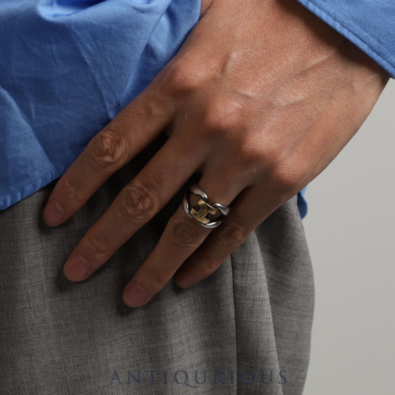 エルメス リング ヒストリー #52 10.5号 SV925/750 - メルカリ