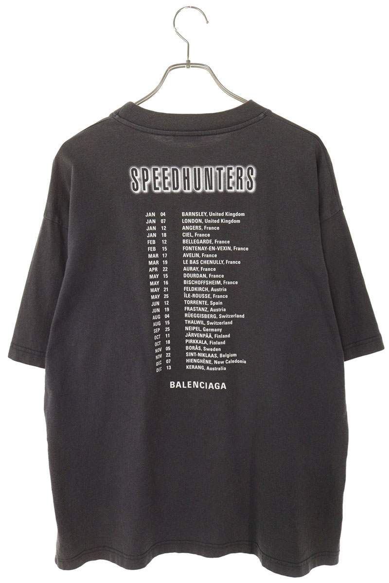 バレンシアガ 541875 TCV38 スピードハンターズプリントTシャツ メンズ  