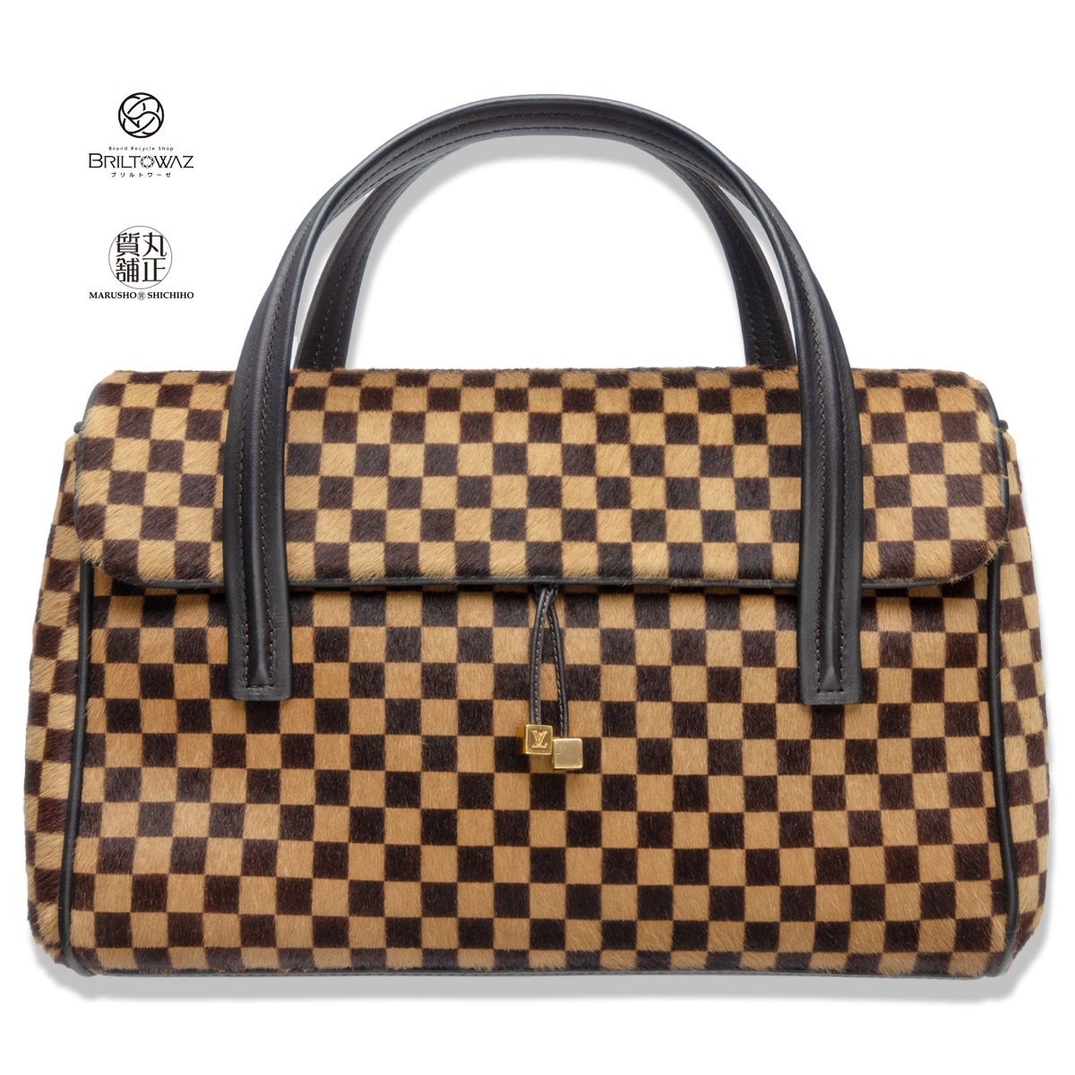 ルイヴィトン ライオン リオン ダミエ・ソバージュ M92131 ハンドバッグ フラップ レザー ハラコ LOUISVUITTON LV レディース  マークジェイコブス USED【中古】【ブリルトワーゼ】【丸正質舗】【質屋】(M212148e) - メルカリ