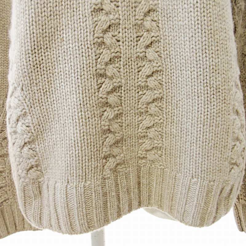 FOXEY フォクシー カシミヤウール ショートパンツ フォクシー FOXEY カシミヤ ニット セーター 長袖 40 ベージュ