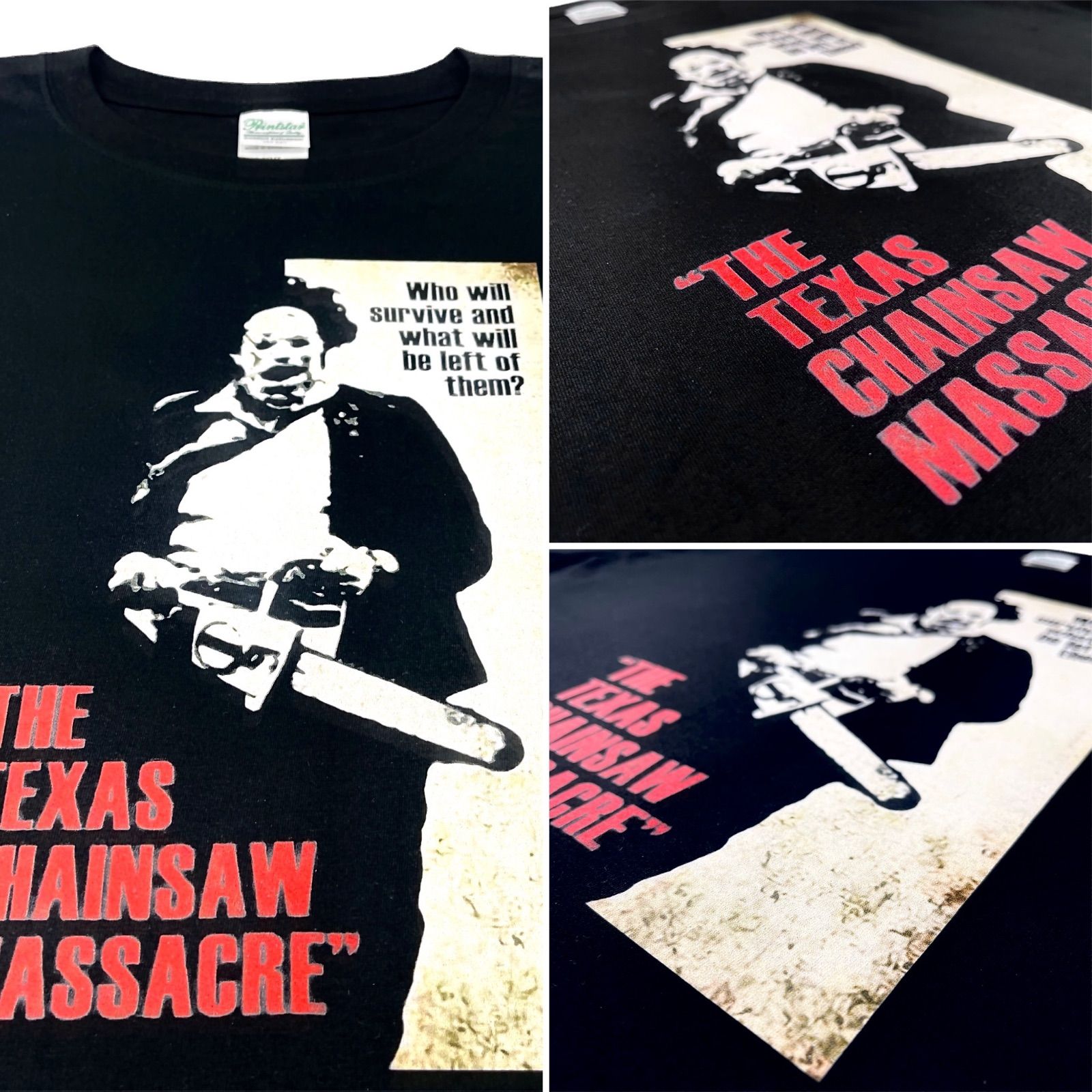 オリジナル ビッグTシャツ レザーフェイス 悪魔のいけにえ 肉屋 殺人鬼 