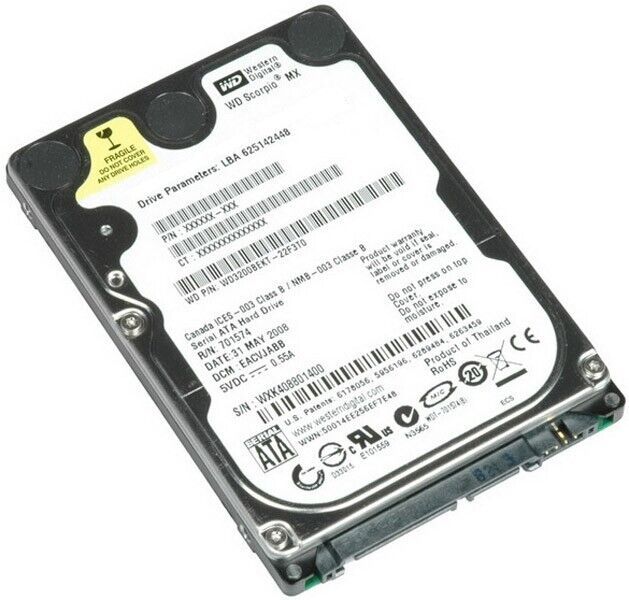 250GB SATA-II Western Digital 内蔵 HDD 7200rpm 2.5 ハードドライブ