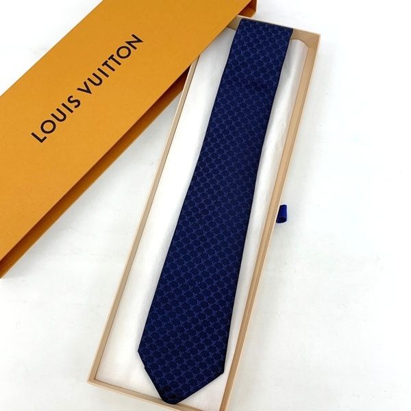 美品　Louis Vuitton ルイヴィトン　ネクタイ 美品】LOUIS VUITTON ルイヴィトン ネクタイ