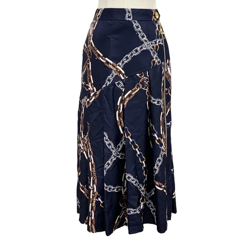 Louis Vuitton オレンジ フレアスカートXS イタリア製 ハンガー付 2025